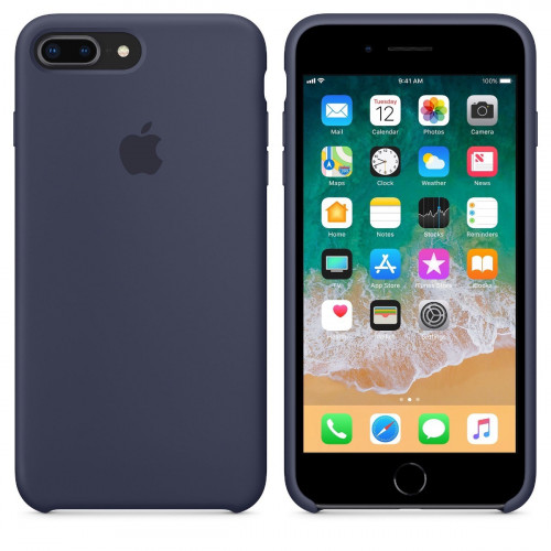 Чехол-накладка (силиконовый) Apple iPhone 8 Plus/7 Plus Silicone Case Midnight Blue (MQGY2)