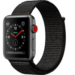 Apple Watch Series 3 GPS + Cellular 42mm Space Gray Aluminum with Black Sport Loop (MRQF2)