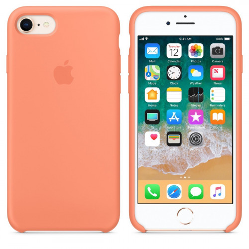 Чехол-накладка (силиконовый) Apple iPhone 8/7 Silicone Case Peach (MRR52)