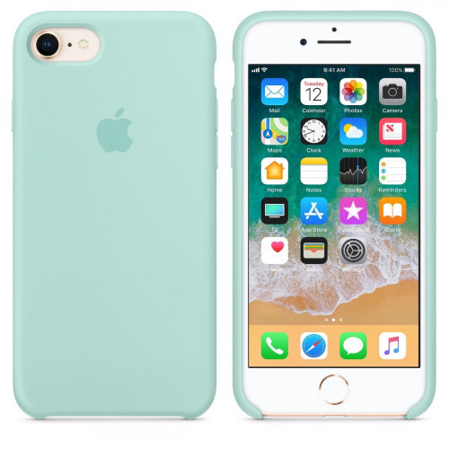 Чохол-накладка (силіконовий) для Apple iPhone 8/7 Silicone Case Marine Green (MRR72)
