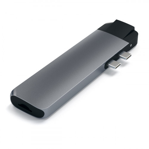 Satechi Aluminum Type-C Pro Hub Adapter with Ethernet Space Gray (ST-TCPHEM)