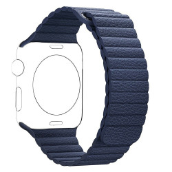 Ремінець Watch 38/40mm Leather Loop Band High Copy Blue