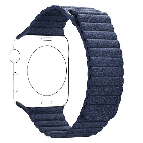 Ремешок Watch 38/40mm Leather Loop Band High Copy Blue