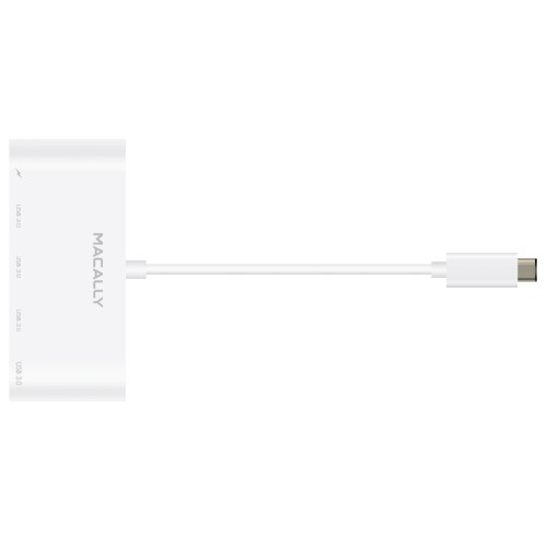 Macally USB-C to USB-A HUB with UCB-C Charging Port (UC3HUB4C)