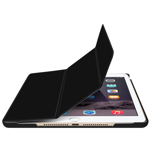 Чехол-книжка (полиуретановый) Apple iPad 2017/2018 Macally Black (BSTAND5-В)