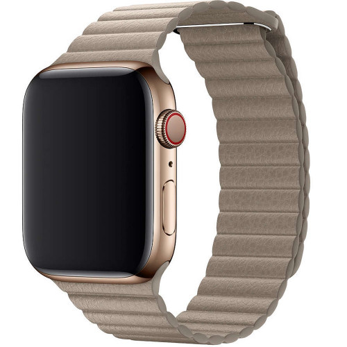 Apple Watch 42/44mm Leather Loop Medium Stone (MTHC2)