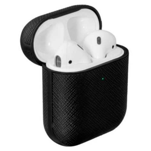 Чохол-накладка (шкіряний) Apple AirPods LAUT PRESTIGE Black (L_AP_PRE_BK)