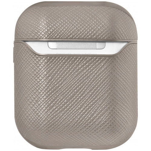 Чехол-накладка (кожанный) Apple AirPods LAUT PRESTIGE Taupe (L_AP_PRE_T)