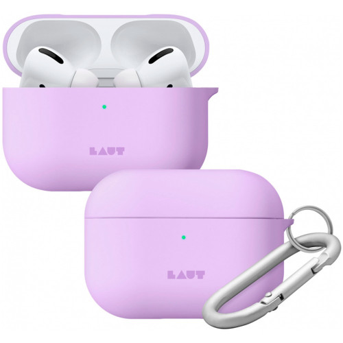 Чохол-накладка (пластиковий) Apple AirPods Pro LAUT HUEX PASTELS Lilac (L_APP_HXP_PU)