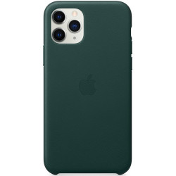 Чохол-накладка (шкіряний) для iPhone 11 Pro Leather Case High Copy Forest Green