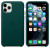 Чехол-накладка (кожаный) для iPhone 11 Pro Leather Case High Copy Forest Green