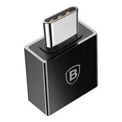 Baseus Exquisite Type-C Male to USB Female Adapter Converter Black (CATJQ-B01)