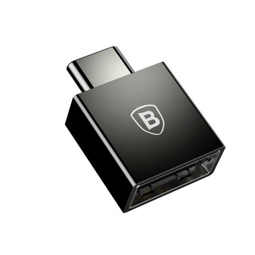 Baseus Exquisite Type-C Male to USB Female Adapter Converter Black (CATJQ-B01)