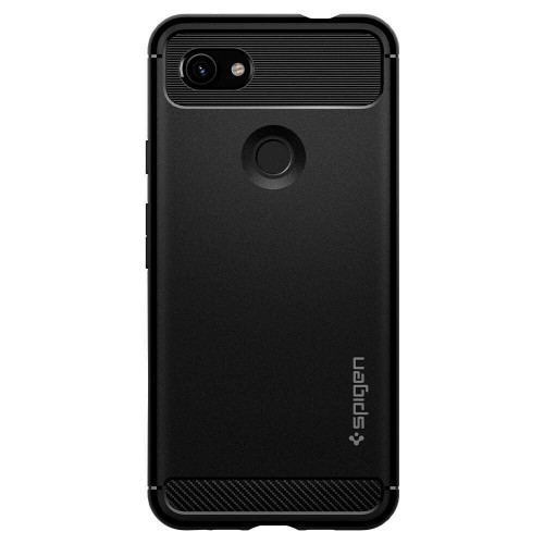 Чехол-накладка (силиконовый) Google Pixel 3a XL Spigen Rugged Armor Black (F22CS25957)