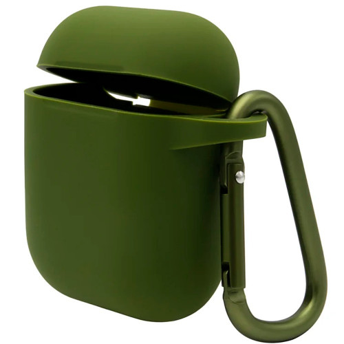 Чехол-накладка (силиконовый) Apple AirPods Blueo Liquid Silicone Case with Carbine Army Green