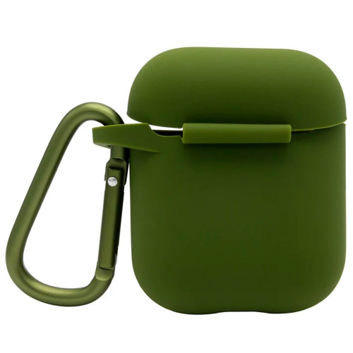 Чехол-накладка (силиконовый) Apple AirPods Blueo Liquid Silicone Case with Carbine Army Green