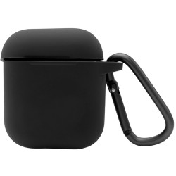 Чохол-накладка (силіконовий) Apple AirPods Blueo Liquid Silicone Case with Carbine Black
