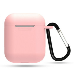 Чохол-накладка (силіконовий) Apple AirPods Blueo Liquid Silicone Case with Carbine Pastel Pink