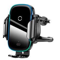 Автомобильный держатель Baseus Wireless Charger Qi Light Electric 15W Black (WXHW03-01)