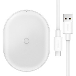 Baseus Cobble Wireless Charger 15W White (WXYS-02)