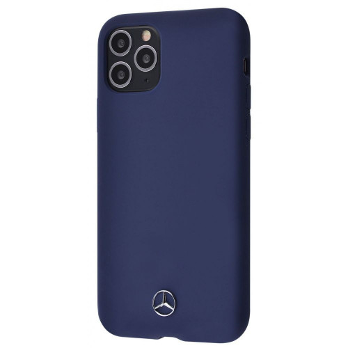 Чехол-накладка (силиконовый) Apple iPhone 11 Pro Mercedes Silicone Case Dark Blue
