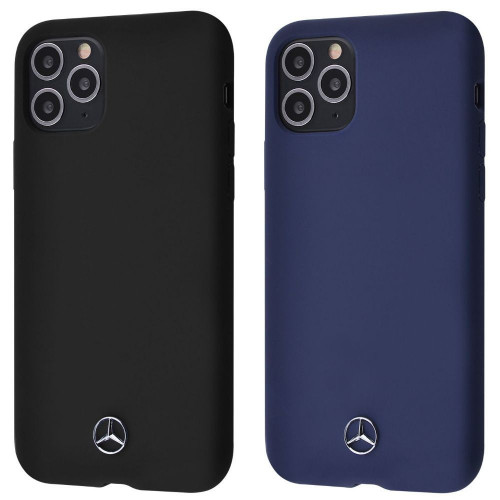 Чехол-накладка (силиконовый) Apple iPhone 11 Pro Mercedes Silicone Case Dark Blue