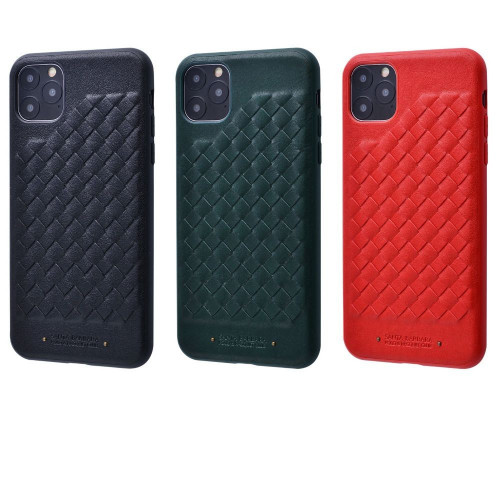 Чехол-накладка (кожаный) Apple iPhone 11 Pro POLO Ravel Leather Case Black