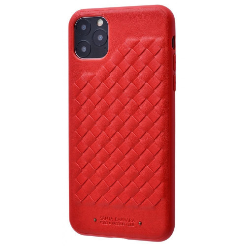 Чехол-накладка (кожаный) Apple iPhone 11 Pro POLO Ravel Leather Case Red