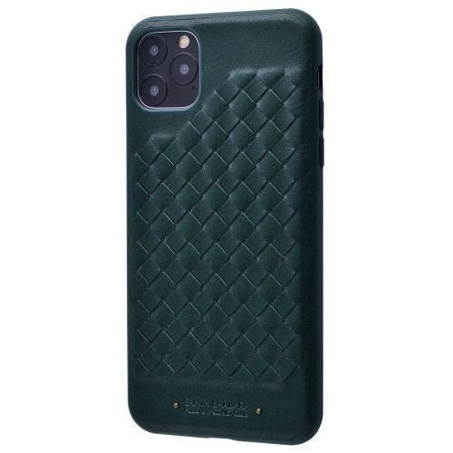 Чехол-накладка (кожаный) Apple iPhone 11 Pro POLO Ravel Leather Case Forest Green
