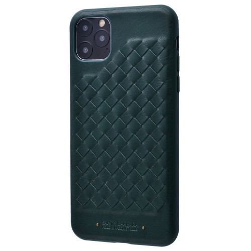 Чехол-накладка (кожаный) Apple iPhone 11 Pro Max POLO Ravel Leather Case Forest Green