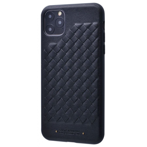 Чехол-накладка (кожаный) Apple iPhone 11 Pro Max POLO Ravel Leather Case Black