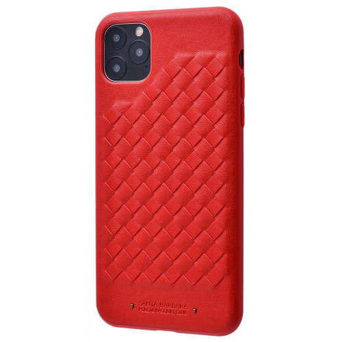 Чехол-накладка (кожаный) Apple iPhone 11 Pro Max POLO Ravel Leather Case Red