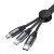 Baseus Car Co-Sharing 3-in-1 Cable 3.5A 1m Black (CAMLT-FX01)