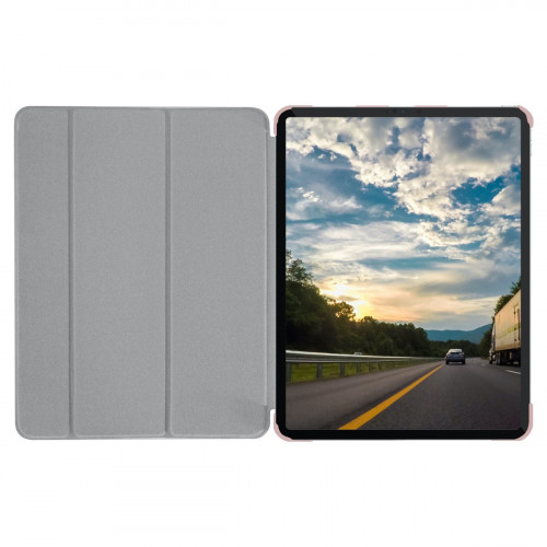 Чехол-книжка (полиуретановый) Apple iPad 12.9" 2020/2018 Macally Smart Folio Rose Gold (BSTANDPRO4L-RS)