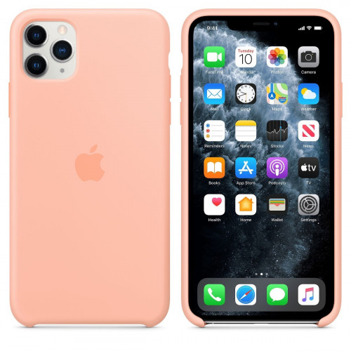 Чохол-накладка (силіконовий) Apple iPhone 11 Pro Max Silicone Case Grapefruit (MY1H2)