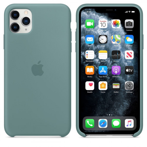 Чохол-накладка (силіконовий) Apple iPhone 11 Pro Max Silicone Case Cactus (MY1G2)