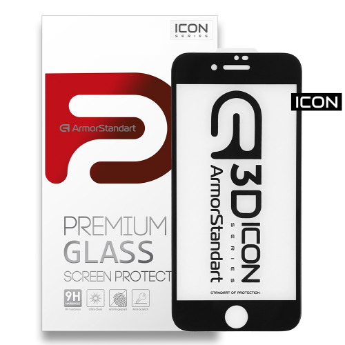 Защитное стекло Apple iPhone SE 2020/8/7 ArmorStandart Icon 3D Black (ARM55980-GI3D-BK)