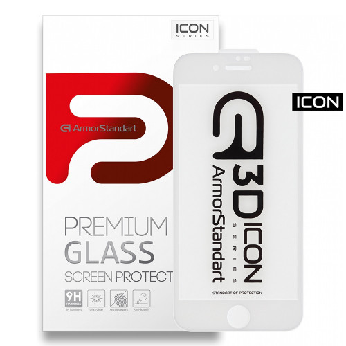 Защитное стекло Apple iPhone SE 2020/8/7 ArmorStandart Icon 3D White (ARM55981-GI3D-WT)