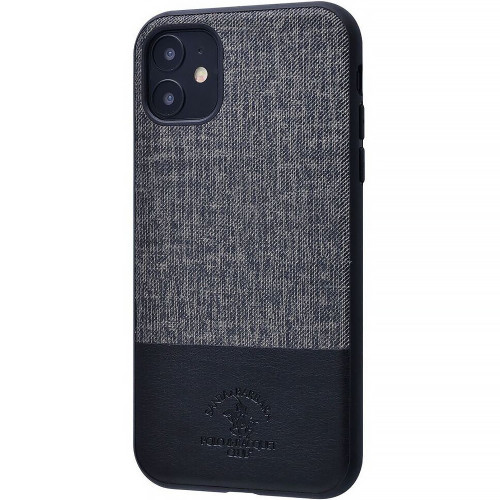 Чехол-накладка (кожаный) Apple iPhone 11 POLO Virtuoso Leather Case Black