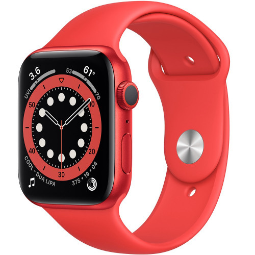 Apple Watch Series 6 GPS 44mm (PRODUCT)RED Aluminum Case with (PRODUCT)RED Sport Band (M00M3)