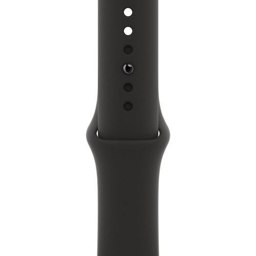 Apple Watch Series 6 GPS + Cellular 44mm Space Gray Aluminum Case with Black Sport Band (M07H3, MG2E3)