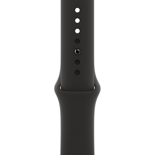 Apple Watch Series 6 GPS + Cellular 40mm Graphite Stainless Steel Case with Black Sport Band (M02Y3, M06X3)