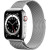 Apple Watch Series 6 GPS + Cellular 44mm Silver Stainless Steel Case with Milanese Loop (M07M3, M09E3)