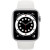 Apple Watch Series 6 GPS + Cellular 40mm Silver Aluminum Case with White Sport Band (M02N3, M06M3)