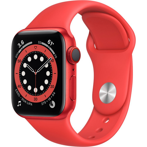 Apple Watch Series 6 GPS + Cellular 40mm (PRODUCT)RED Aluminum Case with (PRODUCT)RED Sport Band (M02T3, M06R3)