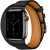 Apple Watch Hermes Series 6 GPS + Cellular 40mm Space Black Stainless Steel Case with Noir Double Tour (MG303)
