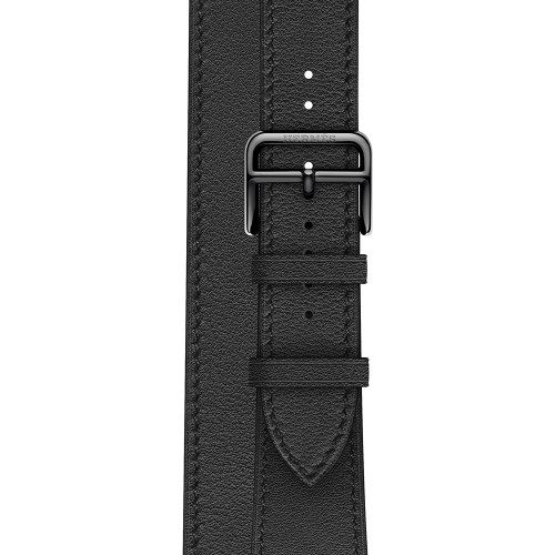 Apple Watch Hermes Series 6 GPS + Cellular 40mm Space Black Stainless Steel Case with Noir Double Tour (MG303)