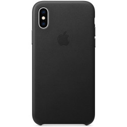 Чохол-накладка (шкіряний) для iPhone XS Leather Case High Copy Black