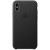 Чехол-накладка (кожаный) для iPhone XS Leather Case High Copy Black