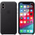 Чехол-накладка (кожаный) для iPhone XS Leather Case High Copy Black